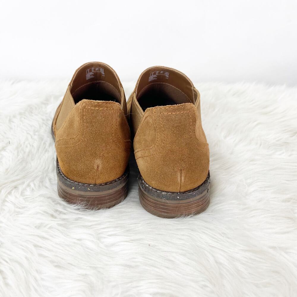Clarks Collection 8.5 M Womens Brown Suede Chelsea Short Ankle Booties Boots - Picture 3 of 9